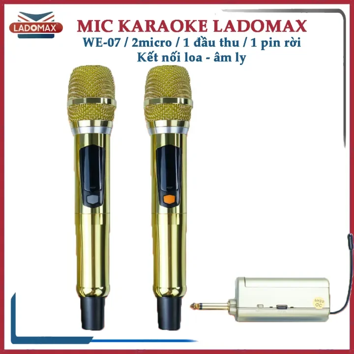 MICRO LOA KÉO LADOMAX WE-07 - Thu âm tốt, âm thanh chuyên nghiệp