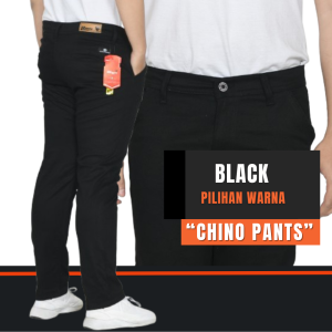 SRSEVEN7 Celana Chinos Panjang Pria Reguler Fit Bahan Carbon Stretch Melar Big Size Jumbo Ukuran 28-44