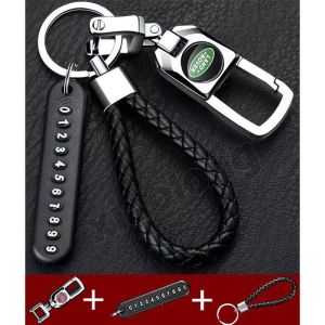 sale high quality stainless steel fashion car keychain motorcycle car key holder motorcycle accessories metal car key chain car accessories For Land Rover Range Rover Sport Discovery Defender 110 LR3 Defender 90 Freelander 2 Discovery 4 Range Rover