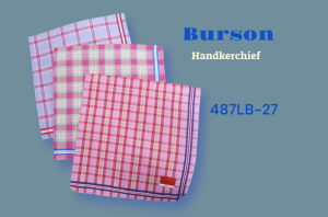 BURSON 12 pieces/pack Cotton handkerchief for men and women