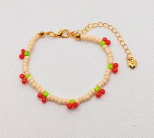 🍒 Sweet Cherry Beads Bracelet 🍒