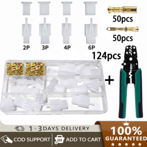 ขั้วต่อสายไฟ+คีม หัวขั้วเชื่อมต่ออัตโนมัติ เซ็ต124/200/380หัวขั้วสำหรับรถจักรยานยนต์รถยนต์ไฟฟ้าขนาด2.8Mm 2 3 4 6 สายพิน ชุดหางปลาสายไฟ ต่อสายไฟ