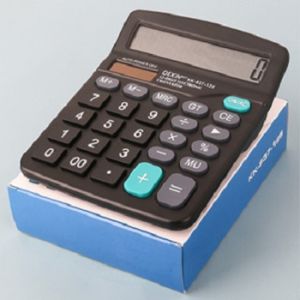 BOSSLU Kalkulator Lucu Warna Warni Model Korea 12 Digit Display Besar Keyboard Dot Mekanik
