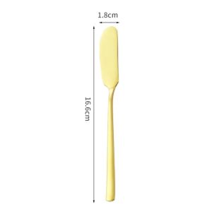 2Pcs Stainless Steel Jam Spatula Bread Cake Cream Cheese Scraper Dessert Baking Butter Spreader Spoon Kitchen Utensils