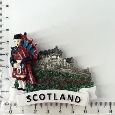 UK Edinburgh Scotland London 3D Fridge Magnet Resin British Castle Travel Souvenir Gift & Collectible
