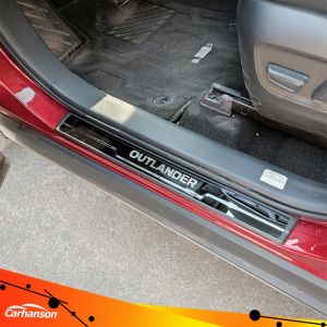 Sticker For Mitsubishi Outlander 2016-2023 2024 Stainless Steel Door Sill Pedal Protector Guard Scuff Plate Car Accessories