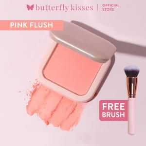 Butterfly Kisses Luminous Powder Blush | Pink Flush (Matte) | Buildable Long-wearing Color