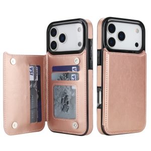 for iPhone 17 Pro Max Wallet Case with Card Holder + Cash Clip RFID-Blocking Closure Flip Leather Kickstand Shockproof Phone Case for iPhone 17 Air 16 Pro Max 16E 15 Plus 14 Pro 13 12
