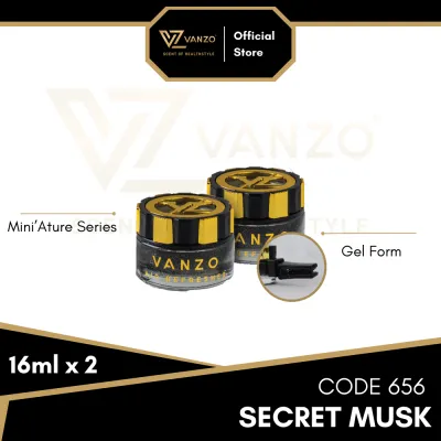 656 - VANZO Miniature Series [Secret Musk] / Car Perfume / Pewangi Kereta [4 BOXES MIX & MATCH FOR RM100]
