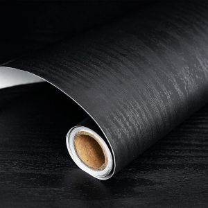 STILOVH Brown wood design modern wallpaper adhesiv Furniture decor aesthetic Wall paper sticker waterproof for room door
