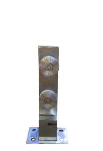 [Ảnh thật] [Giá hủy diệt] Chân kẹp kính hộp cho lan can kính - Trụ inox lan can kính - kẹp kính tay vịn cầu thang