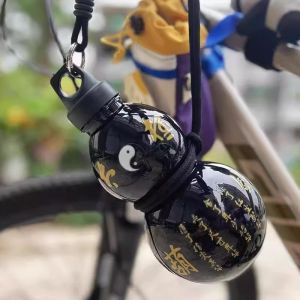 Chinese Style Gourd Water Bottle Creative Portable Kettle Sport Pumpkin Tumbler 750ml Sports Water Bottle Large Capacity Free Taoism Gold Sticker Portable Cold Resistant
