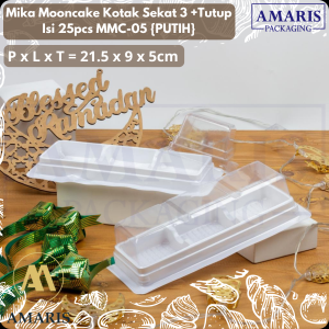 Mika Mooncake 50-63 Gr Kotak Lubang 3 Isi 25 Pcs MMC-5 Amaris Packaging