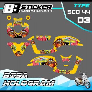 Decal Scoopy BISA HOLOGRAM Full Body Full Block Dekal New Fi 2017 2018 2019  Scd 44