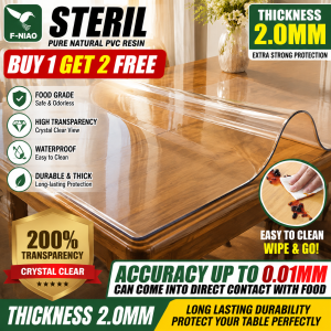 [Waterproof and antifouling]  PVC Table Mat Cover  Transparent PVC Table Mat  Antibacterial rate 99.99%  PVC桌垫  Waterproof Clear  Oil proof  Waterproof Plastic Table Cover Clear Protective Table Pad  PVC transparent Table Cover