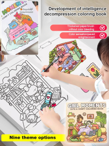 Adult Coloring Book Simple Coloring Kindergarten Coloring Book Graffiti Coloring Book Educational coloring book for all ages