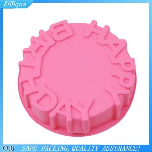 [COD] Happy Birthday Baking Pan Round Mousse Silicone Mold DIY Cake Baking Tray