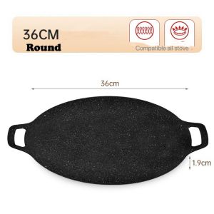 Korean BBQ grill plate with handle