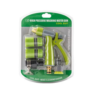 Gbest High Pressure Spray Nozzle Set for Garden Hose Complete Kit with Multiple Adapters Adjustable Flow Patterns Rust-Proof for Car Wash Watering