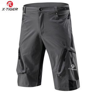 X-Tiger Summer Mens Cycling Shorts Mountain Bike Downhill Shorts Loose Outdoor Sports Riding Road MTB Bicycle Short Trousers