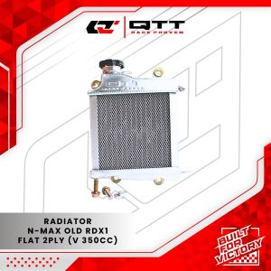Radiator qtt Aerox Nmax Old 2 Ply Flat alumunium RDX1-2P