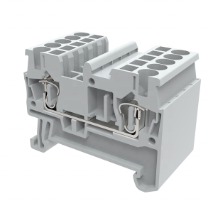 Cầu Đấu Dây Điện Nhanh Teminal Block1 vào 1 ra loại lo xo ấn Lắp Tủ Điện điều khiển tự động hóa công nghiệp