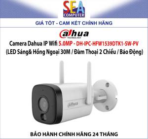 Camera Dahua IP Wifi - LED Sáng& Hồng Ngoại 30M / Đàm Thoại 2 Chiều / Báo Động - DH-IPC-HFW1339DTK1-SW-PV / DH-IPC-HFW1539DTK1-SW-PV