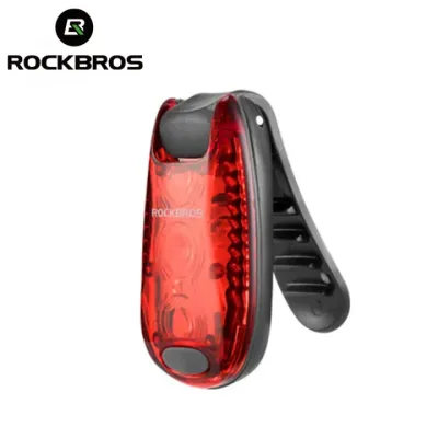ROCKBROS Bicycle Tail Light 3 Modes Portable Cycling Helmet Rear Light Multifunctional MTB Road Bike Mini Taillight for Safty Night Riding