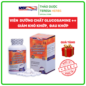 Viên Uống Giảm Đau Khớp Glucosamine Chondroitin With Msm (Hộp 100 Viên)