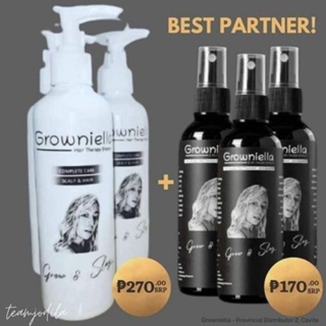 Authentic Growniella Hair Grower Shampoo Hair Growth Spray Conditioner Lazada Ph 4880