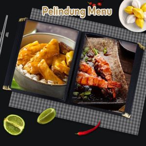 A4 Menu Covers/Buku Menu Cover Pelindung Menu/Restaurant