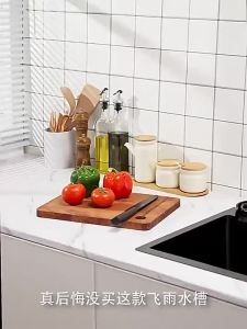 [SG Stock]Black /Silver/Grey  304 Stainless Steel Nano Kitchen Sink Waterfall Sink Single Bowl Sink With Pull Out Tap