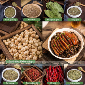 Bạch đậu khấu khô 100g đậu khấu trắng cay thơm gia vị nấu ăn nấu phở lẩu cay Tứ Xuyên