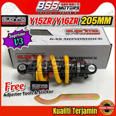 SUPRIMO Monoshock V3 Super Charge Heavy Duty LC135 V1-V8 Y15ZR Y16 203MM 205MM Version 3 Gas Mono Absorber