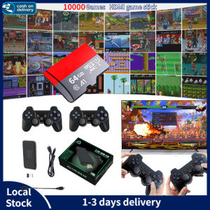 Built-in 10000 Games M8 Upgraded 4K Ultra-HD Video Game Console 64G Retro Handheld Game Console With Wireless Controller Video Games Stick For PS1/GBA/FC