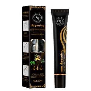 【Hot Sale】Jaysuing Rolling Ball Massage Hair Growth Serum Useful Regrowth Organic Hair Anti-dropping Liquid Scalp Instant Roll-on Hair Growth Serum Improve Hair Lose Care Herbal Serum Plant Growth Essence Roller Set Rolling 20ml