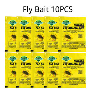 10 PCS Cockroach And Fly Killing Bait Powder Effective Insect Killing Berkesan Ubat Cockroach Fly Serbuk Umpan 蟑螂苍蝇粉