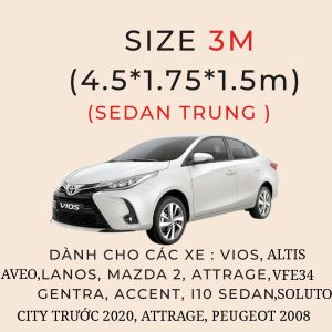 Bạt phủ ô tô cao cấp 3 lớp tráng nhôm chống nắng mưa hiệu quả có đầy đủ các size xe toyta kia honda hyundai ford mitsubi