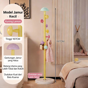 LEEGO Gantungan Berdiri Aesthetic Rak Pakaian Vertikal Berdiri Di Lantai Rak Pakaian Kamar Tidur