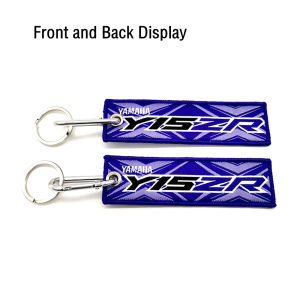 1 PC Motorcycle Keychain Embroidery Ribbon for Yamaha Collection Keyring