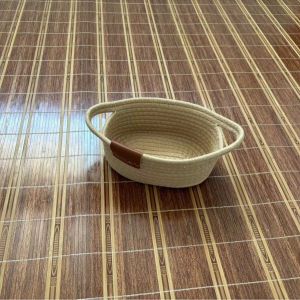 Giỏ đựng đồ bằng dây cotton giỏ tổ chức dệt giỏ giặt giỏ đựng quần áo bẩn giỏ đựng quần áo cầm tay thùng đựng đồ chơi