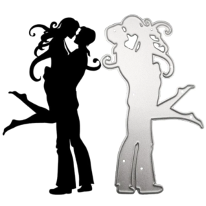 Couple Hug Metal Cutting Dies Scrapbooking Stencil Die Cuts Embossing DIY Photo Album Template Mold Decoration