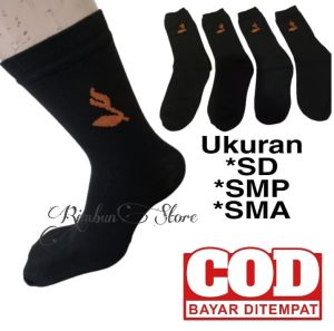 Kaos Kaki Sekolah 3 Pasang Hitam Pramuka  SD SMP SMA Hitam Panjang Tunas Kelapa Pramuka Kaos Kaki Murah