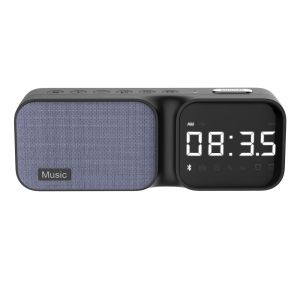 OUTOPEN LED Display Bluetooth Speaker FM Radio Wireless Sleep Aid Device Electronic Clock High Fidelity Digital Table Alarm Clock For Infant and Toddler
