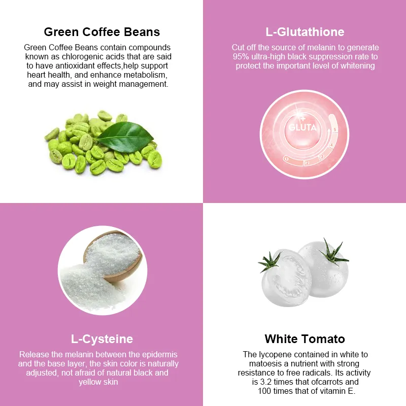 Mulittea Glutathione Whitening Capsules With White Tomato Skin Brightening  Supplement Supports Beautiful and Radiant Skin Anti-aging Antioxidant &  Detoxification Body Shaping - Lazada