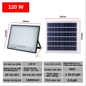 【Vận chuyển rất nhanh chóng】Đèn LED 50W 80W 100W đèn pha den nang luong mat trời đèn năng lượng mặt trời