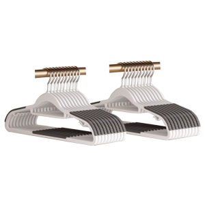 Combo 10 móc treo quần áo chống trượt đa năng không cong vênh và biến dạng chất liệu nhựa ABS cao cấp xoay 360 độ