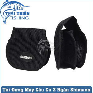 Túi Đựng Máy Câu Cá Shimano 2 Ngăn – Bảo Vệ Máy & Tay Quay – Size Nhỏ Cho Máy 4000 Trở Xuống Size Lớn Cho Máy 4000 Trở Lên