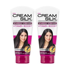 Lot of 2 Cream Silk Conditioner Standout Straight for Straighter Hair Creamsilk 180ml