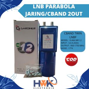 LNB PARABOLA CBAND DOUBLE OUT GARDINER | LNB PARABOLA JARING 2 OUT UNIVERSAL